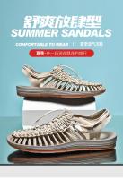 Sandalias Romanas de Cuero Genuino para Hombre - Varios Modelos y Tallas – Zapatos de Verano Casuales para Playa y Exterior, Cómodos y Transpirables - details 0