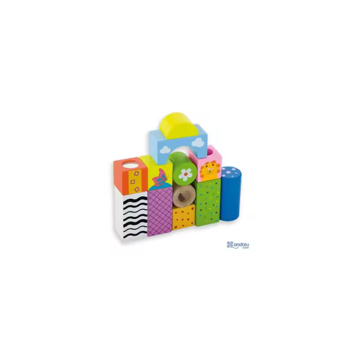 Bloques infantiles de madera con sonido - Andreu Toys - 1