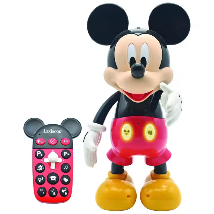 LEXIBOOK - Robot educativo interactivo Mickey Mouse con efectos de luz y sonido - Inglés/Español - 1