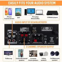 Sunbuck Mini Amplificador HiFi Audio Bluetooth, 110V Receptor Amplificador Estéreo Doméstico de 200 W de Potencia, para Uso en Estudios de Entretenimiento en Teatro, con USB, Radio FM, Control Remoto - details 4