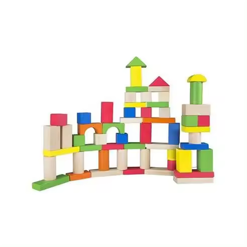 Juego de Construcción - Bloques: Woomax 100 Pcs - Color Baby - 1