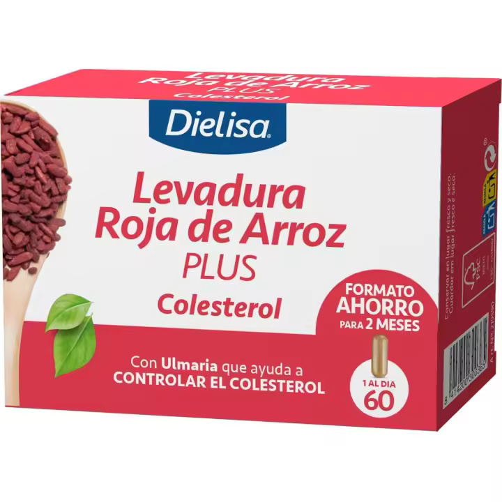 Dietisa Levadura Roja de Arroz Plus 60 Cápsulas | Colesterol y Corazón - 1