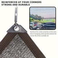Red De Sombra Negra Fácil De Instalar Para Balcones Patios Y Piscinas Toldos anti-UV Para Invernaderos Y Redes De Sombra - details 1
