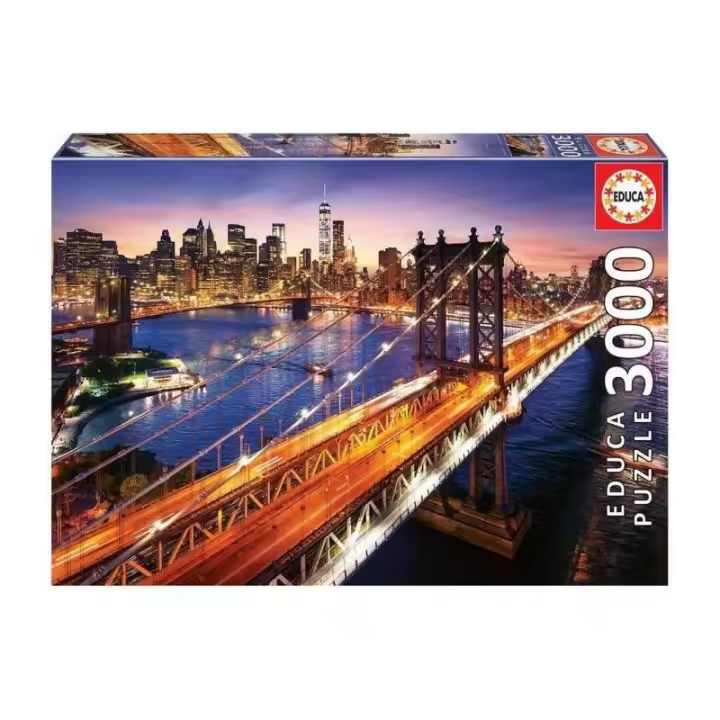 Puzzle 3 000 Piezas Manhattan al Atardecer de Educa - 1