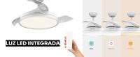 Mellerware - Ventilador de Techo Retráctil Brizy Foldable 40W  6 Velocidades  3 Aspas  Motor DC Ultra silencioso  Temporizador  Función Verano Invierno  Luz LED - details 2