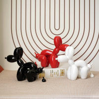 Escultura De Perro De Balón De Resina Decoración Creativa Para Sala De Estar Dormitorio Armario De Vino Animal De Dibujos Animados Decoración Moderna Simple - details 2