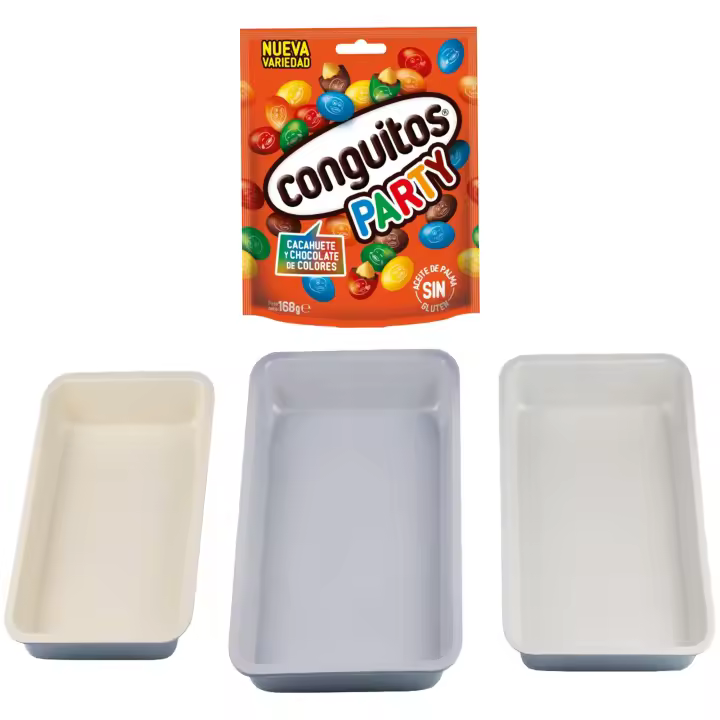 Pack repostería:CONGUITOS PARTY DOYPACK 168G+Set 3pc moldes para horno menorca - 1