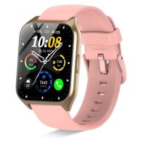Reloj Inteligente Mujer, 1,85 "Smartwatch with Llamadas Bluetooth, Podómetro/Pulsómetro/Monitor de Sueño, Impermeable IP68 Smart Watch, 110 Modos Deportivo Pulsera Actividad para Android iOS Gold Rose - details 6