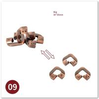 Juego De Rompecabezas Mágico De Metal Clásico IQ Juguete Estimulante Para Cerebro Desafío Inteligente Regalo Divertido Para Niños Y Adultos - details 8