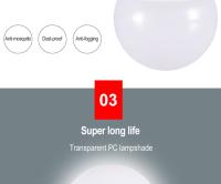 VzzUoo Bombilla LED E27 Sensor De Control 12W 9W 7W AC85-265V Luz De Día Y Noche Para Jardín Patio Puerta Inteligente Para Sala De Estar - details 7