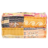 vidaXL Puf patchwork de tela 60x70x36 cm Cojín Decorativo de Asiento Cojines de muebles de salon - details 0
