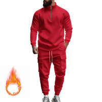 Conjunto Deportivo Casual Para Hombres Verano Otoño Invierno Con Cierre De Cremallera Y Veludo Tejido De Poliéster Talla S a XXXL - details 54