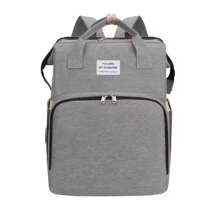 Bolso De Cuero Genuino Para Mamá Y Bebé Bolsa De Almacenamiento Doble Bolsa De Viaje Para Bebé Bolso De Diaper Con Hombro Para Carrito De Bebé - 1