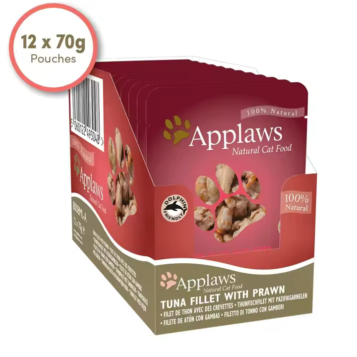 Applaws Sobre de Atún y Gambas del Pacífico para Gatos 12 x 70gr - 1