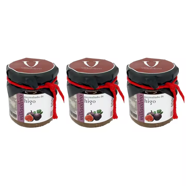 Pack 3 Mermeladas de Higo Villaolivo 125 g – Gourmet  Sabor Dulce y Natural  Maridaje Perfecto con Quesos Curados - 1