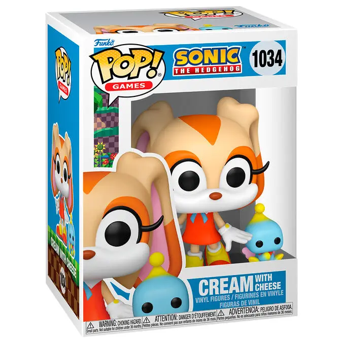 Figura Pop Sonic The Hedgehog Cream With Cheese-Figura de Vinilo Coleccionable - Idea de Regalo- Mercancia Oficial - Juguetes para Niños y Adultos - Movies Fans - Muñeco para Coleccionistas y Exposición - 1