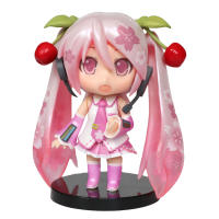 Figura De Anime Hatsune Miku Mini Ornamento De Personaje Kawaii En Rosa Y Verde Decoración Para Escritorio Adulto Juguete Regalo De Cumpleaños Para Niños - details 5