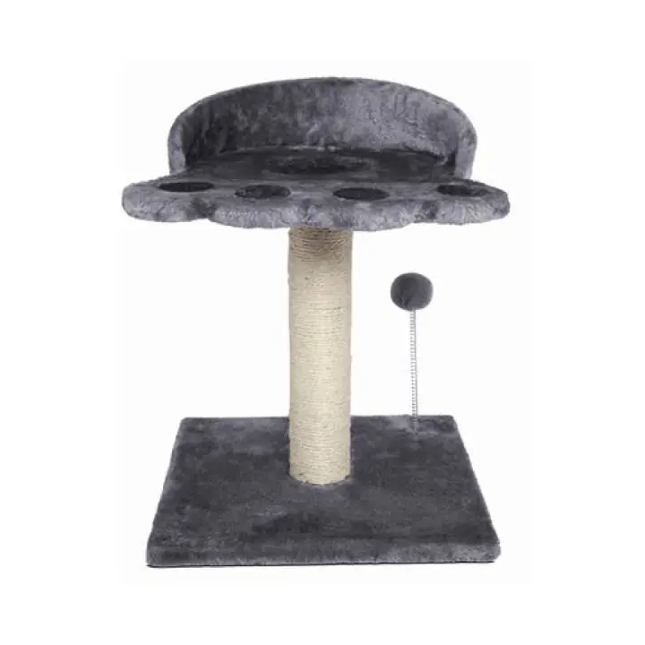 Rascador Juguete Para Gato Forma De Huella, Un Nivel Cama Para Gatos - Pets Family - 1