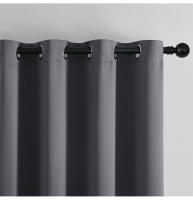 2 Panel/Set Cortinas Negras Con Ojales Aislantes Térmicas Y Reducción De Ruido Bloqueo De Luz Modernas De Poliéster 100% - details 8