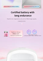 Lámpara De Uv LED Recargable 66W Para Uñas Sin Cable Secador Profesional Para Pólvora De Gel Herramientas De Arte De Uñas Para Hogar Y Salón - details 7
