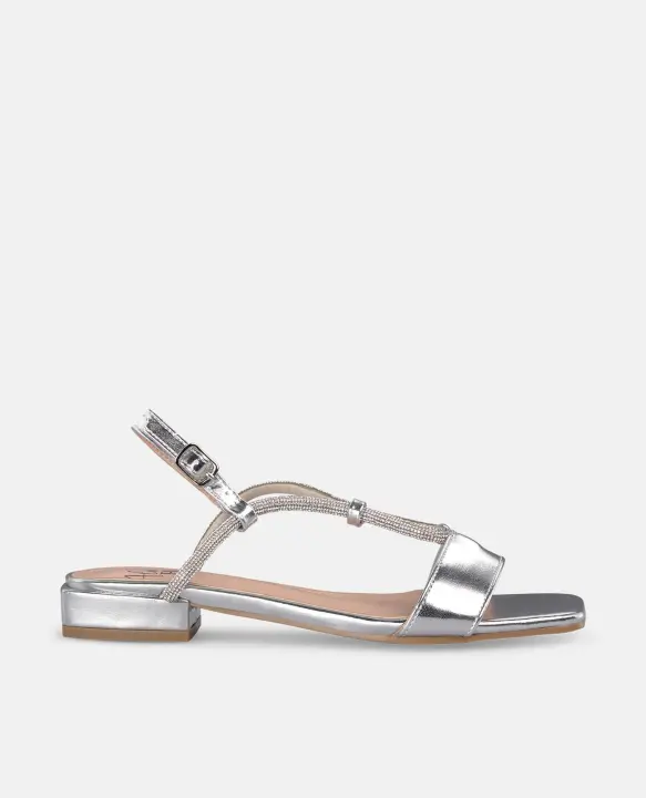 Alma Blue V25BLH105 Sandalias planas para mujer plateado en sintético 54794 - 1