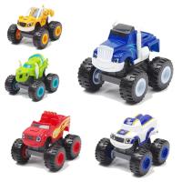 Juguetes De Coche Monstruo Y Máquina Inflamable Russian Crusher Camión De Combate Figura De Vehículos Blaze Regalo De Cumpleaños Para Niños - details 2