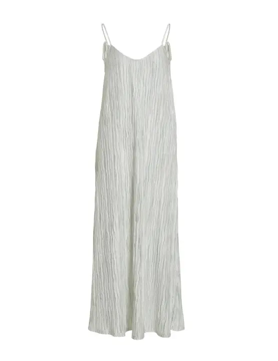 Vestido midi Vila Thua midi beige y verde agua para mujer - 1