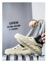 Zapatillas De Hombre Para El Jardín Y La Playa Zapatos De Comodidad Con Suela Gruesa Sandalias De Casa Exterior Clogs EVA Medio Tacón Estilo Sólido - details 10