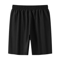 Shorts De Verano Para Hombre Con Bolsillos Cierre De Cremallera Y Cordón Ice Silk Para Playa Y Deporte Longitud De Rodilla - details 5