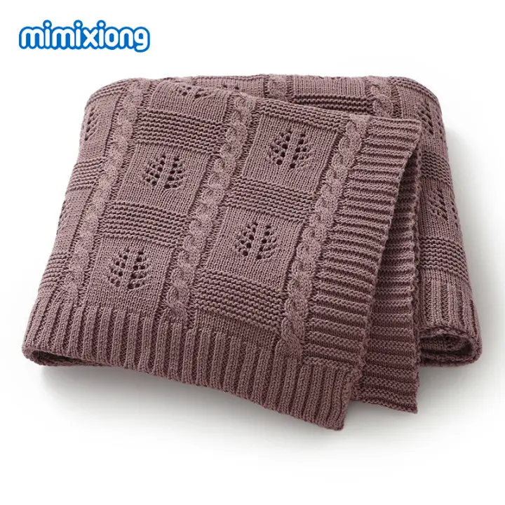 Mantas envolventes para Bebe, mantas tejidas para recién nacidos, niños y niños, ropa de Cama para cochecito, fundas para dortir, cosas sólidas de 90x70cm, Esteras receptoras para bebés - 1