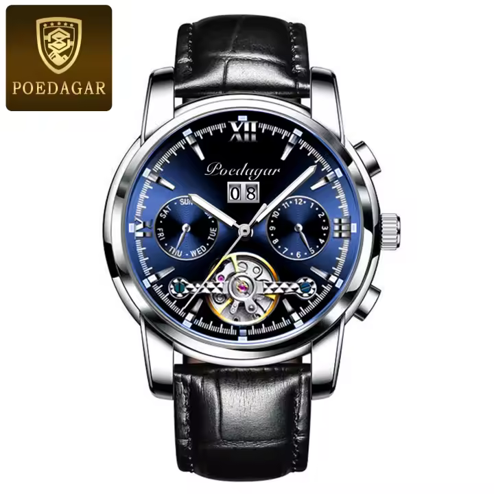 Reloj mecánico automático de marca, resistente al agua, de moda, luminoso, para hombre. - 1