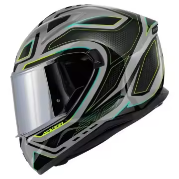 Casco Integral KV56 Neon gris amarillo - 1