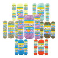 Lote 35 zepelines laguna algodón 100% LANAS LUZ COLOR – 100g y 400m por ovillo – Ideal para tejer, ganchillo y manualidades - details 0