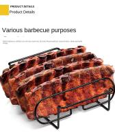 Red De Asado Antiadherente Para Carne De Res Costillas Y Oveja Uso Al Aire Libre Herramientas De Barbecue Metálico Para Hornear - details 2