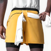 Shorts De Fitness Deportivos Para Hombres Secado Rápido Doble Capa Pantalones De Baloncesto Casual Moda Verano Running Outdoor - details 15
