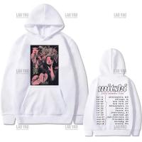 Sudadera De Manga Larga Para Hombre Y Mujer Con Diseño Gráfico De Mitski Y Hell Buries Me in Makeout Creek Estilo Hipster Sudadera De Polyester Para Todas Las Estaciones - details 5