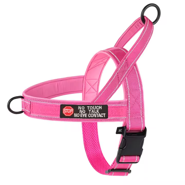 Harnés Reflectante De Nylon Ajustable Para Perros Medianos Y Grandes Ideal Para Entrenamiento Y Caminar Sin Pulling Estilo Chaleco Disponible En Tamaños S/M/L/XL - 1