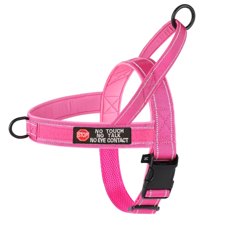 Harnés Reflectante De Nylon Ajustable Para Perros Medianos Y Grandes Ideal Para Entrenamiento Y Caminar Sin Pulling Estilo Chaleco Disponible En Tamaños S/M/L/XL - 1