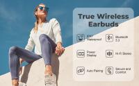 Auriculares Bluetooth 5.3 Deportivos Con Mango IPX7 Impermeables Wireless 75 Hrs Pantalla LED Botones Físicos Para Videojuegos Y Oficina - details 3