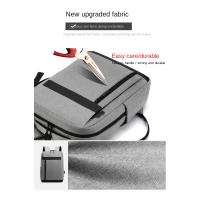 Mochila De Negocios Para Laptop Grande Capacidad Multifuncional Con USB Impermeable Para Hombres Bolsa De Hombro Casual Con Funda Trasera - details 7