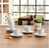 LD Morphling-Set 6 Tazas Con Plato Porcelana New Renova 80cc，180cc - details 0