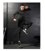 Pantalones De Compresión Para Hombre Tights Leggings Para Correr Gimnasio Deportes Fitness Secado Rápido Pantalones De Ejercicio Color Negro Ropa Deportiva - details 9