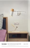 Lámpara De Pared Moderna LED Para Restaurante Y Dormitorio Con Braza Retráctil Protección Para Los Ojos Para Estudio Y Lectura Instalación En Pared - details 2