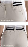 PGM Pantalones De Golf Para Mujer Alta Elasticidad Verano Primavera Casual Largo Secado Rápido Flared KUZ176 Cierre Botón Fly Material Poliéster - details 17