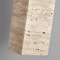 Colgante De Piedra Amarilla Wabi-Sabi Para Dormitorio Y Restaurante Luz De Mesa Nórdica Vintage Para Belleza Tienda Y Decoración De Hogar - details 4