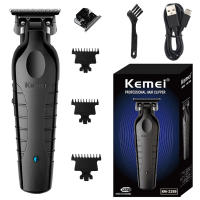 Cortador De Pelo Profesional Kemei 2299 Sin Cable Corte De 0mm Clipper De Detalle Carving Con Motor Rotativo Recargable Universalmente - details 1
