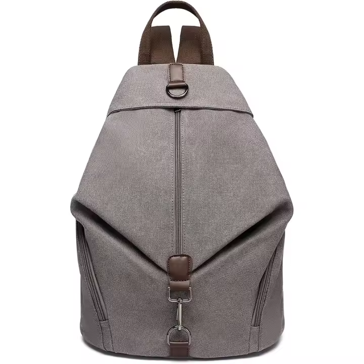 Mochipa Vintage de Gran Capacidad para Mujer, Bolsa de Lona Antirrobo, Mochila Informal para Trabajo, Viajes Diarios - 1
