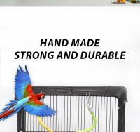Juguete Para Pájaros Aleatorio Colorido Perro De Imitación De Cuerda Colgante Para Masticar En Jaula De Pájaros Juguete De Mordida Para Cacatúa Entrenamiento - details 2
