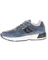 Emporio Armani Zapatillas Zapatos de Cuero Hombre Azul X4X220 XL188 D879 - details 7