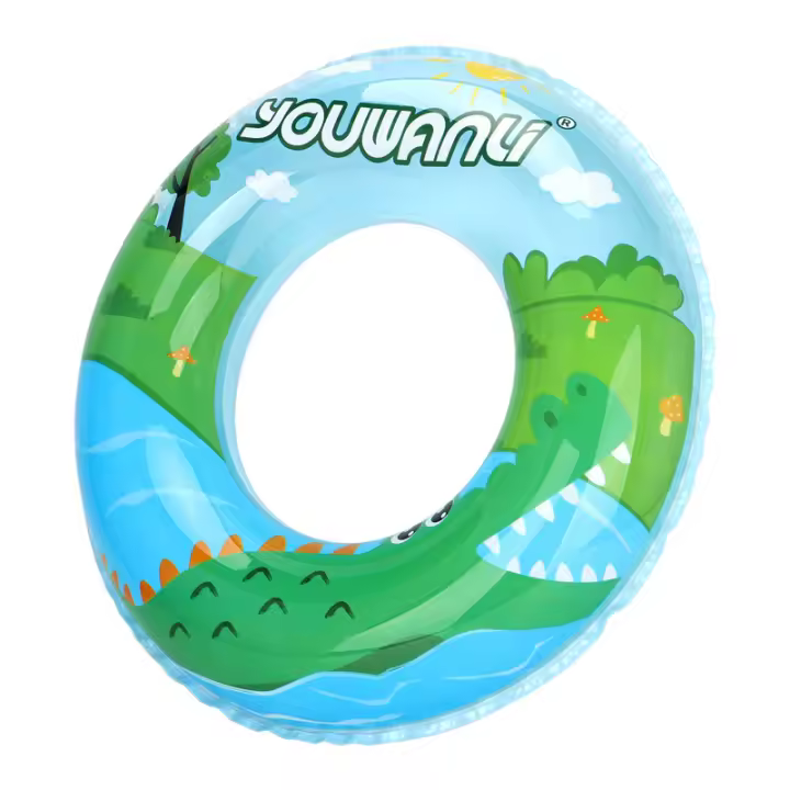 Anillo de Nación Redondo para niños, Nuevo Anillo inflable de PVC with shape de Sirena para axilas, Anillo flotante de celebriad, Doble Bolsa de Aire - 1